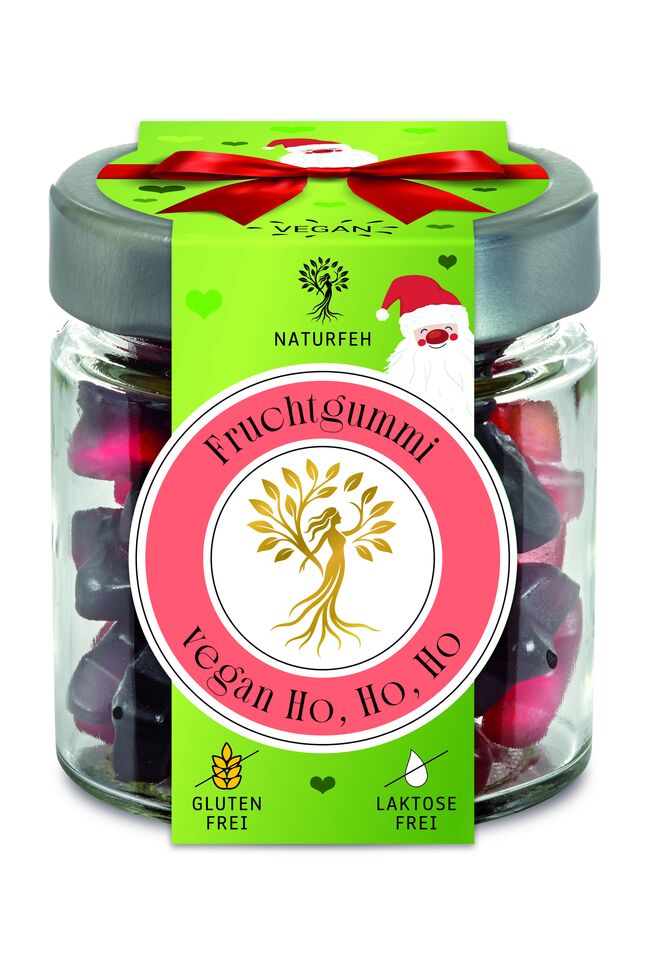 Naturfeh Geschenkglas Ho-Ho-Ho
