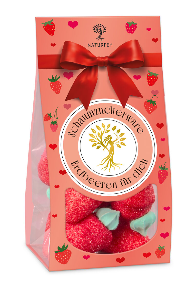 Naturfeh Marshmallow Erdbeeren