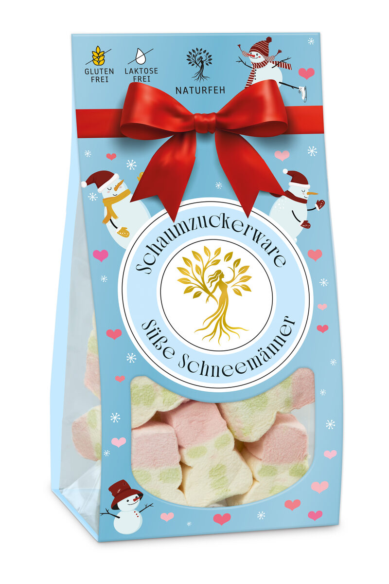 Naturfeh Marshmallow süße Schneemänner